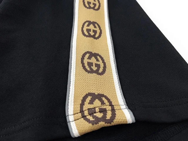 Unbranded Shorts Drawstring with repeating interlocking G-style monogram and side stripes product detail image 12