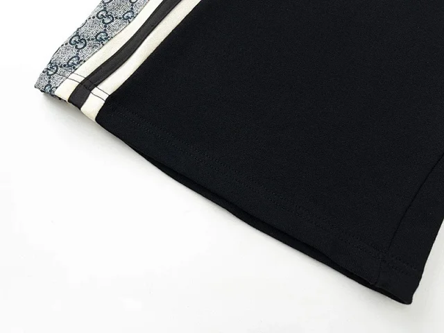 Unbranded Shorts Drawstring with repeating interlocking G-style monogram and side stripes product detail image 24