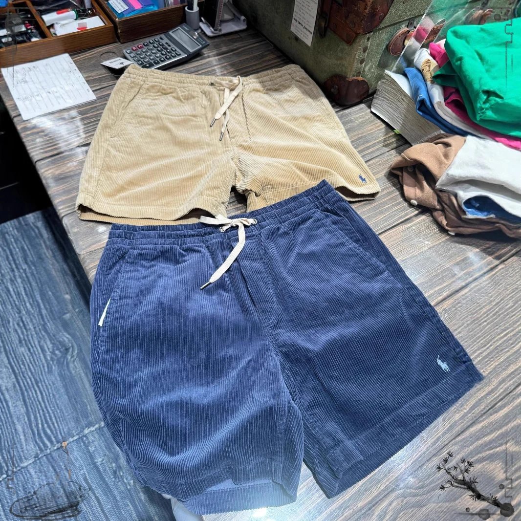 Polo Ralph Lauren Shorts Corduroy Drawstring with Embroidered Pony image 3