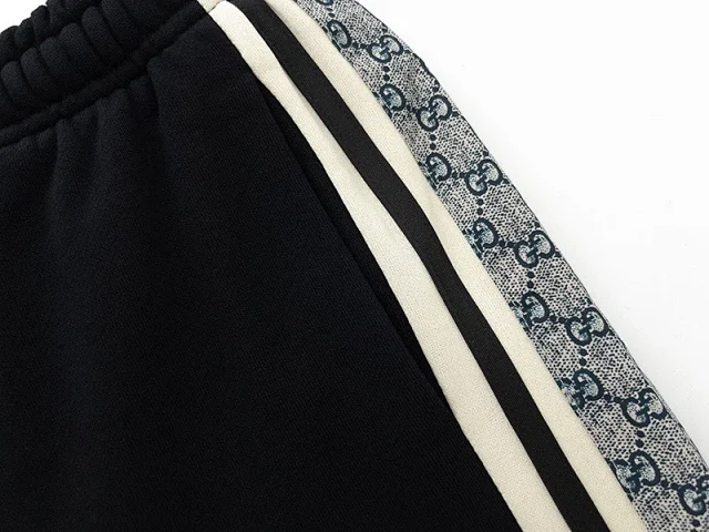 Unbranded Shorts Drawstring with repeating interlocking G-style monogram and side stripes product detail image 23