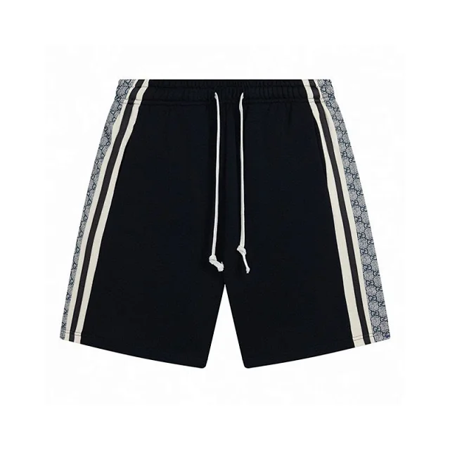 Unbranded Shorts Drawstring with repeating interlocking G-style monogram and side stripes product detail image 18