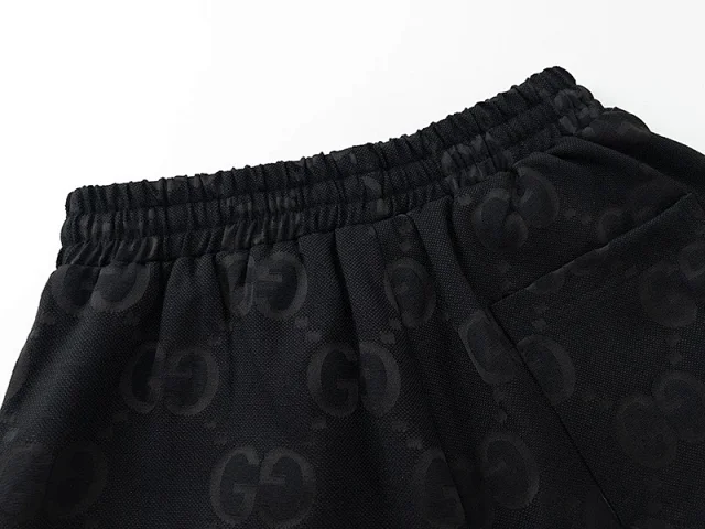 Unbranded Shorts Drawstring with repeating interlocking G-style monogram and side stripes product detail image 4