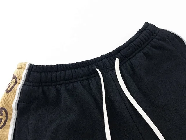Unbranded Shorts Drawstring with repeating interlocking G-style monogram and side stripes product detail image 14