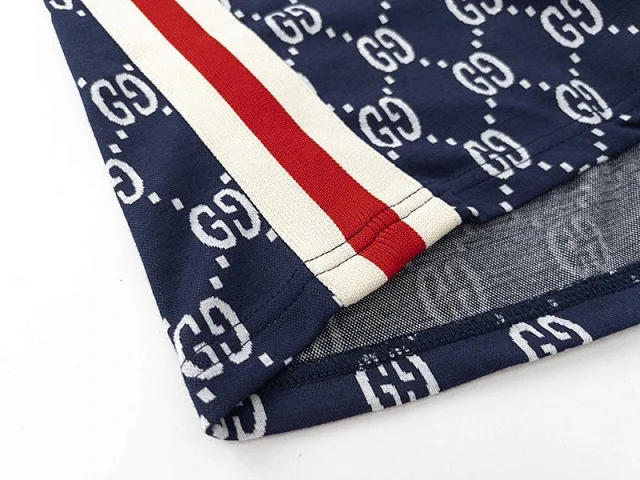 Unbranded Shorts Drawstring with repeating interlocking G-style monogram and side stripes product detail image 30