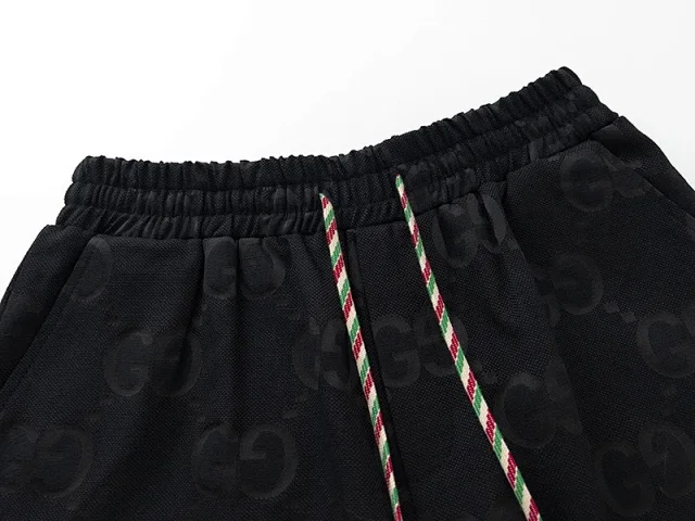 Unbranded Shorts Drawstring with repeating interlocking G-style monogram and side stripes product detail image 3