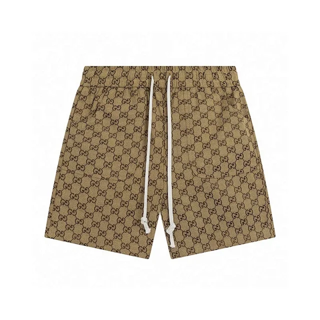 Unbranded Shorts Drawstring with repeating interlocking G-style monogram and side stripes product detail image 35
