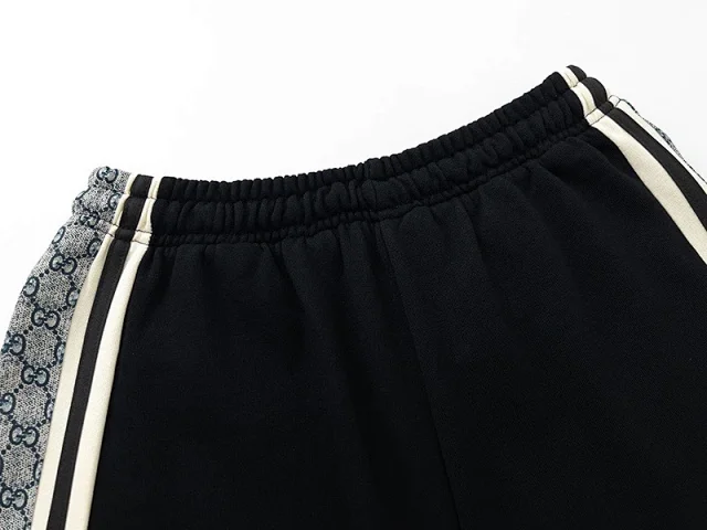 Unbranded Shorts Drawstring with repeating interlocking G-style monogram and side stripes product detail image 26