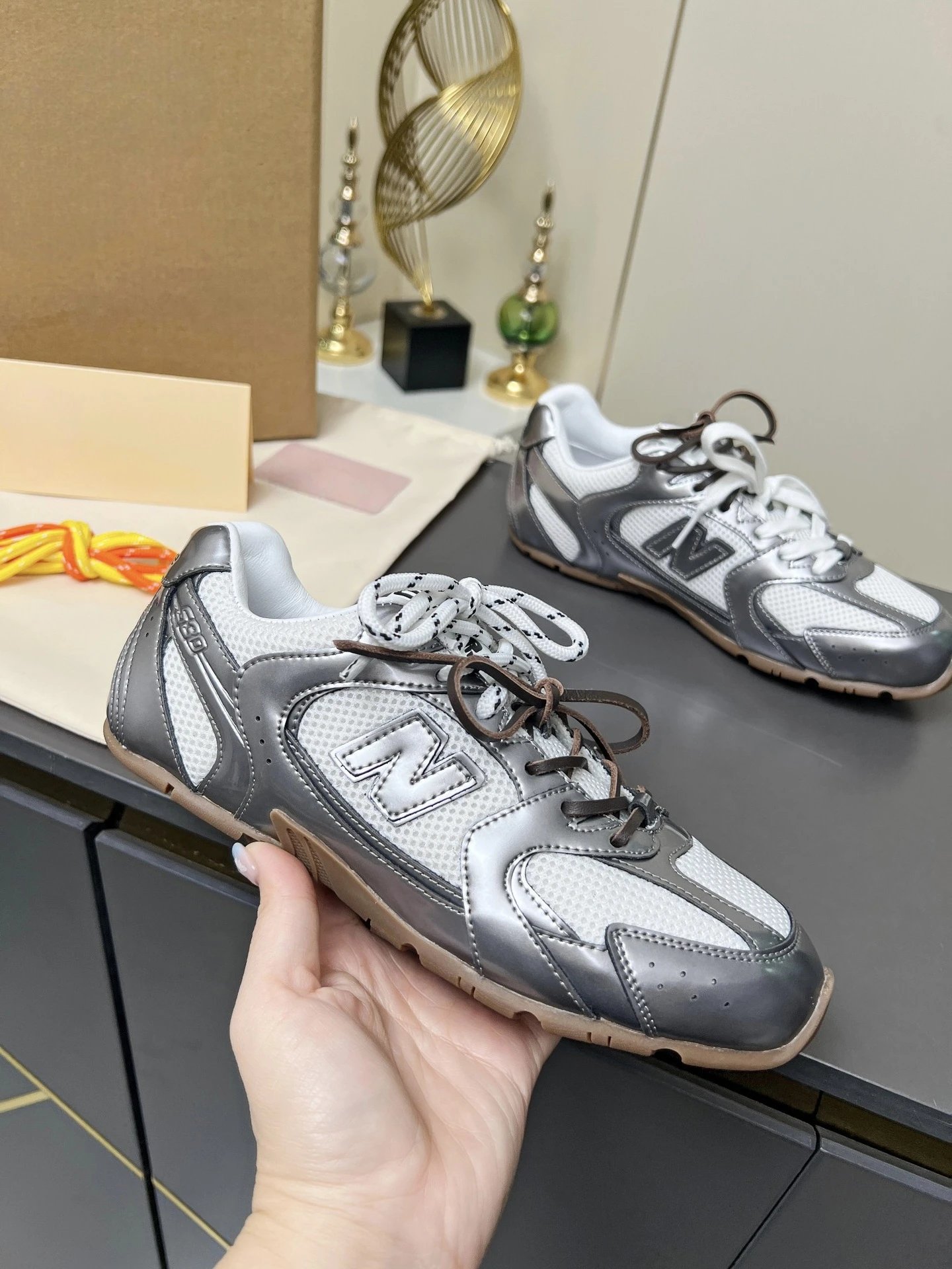 New Balance Sneakers 530 mesh — Deep Gun/White Net