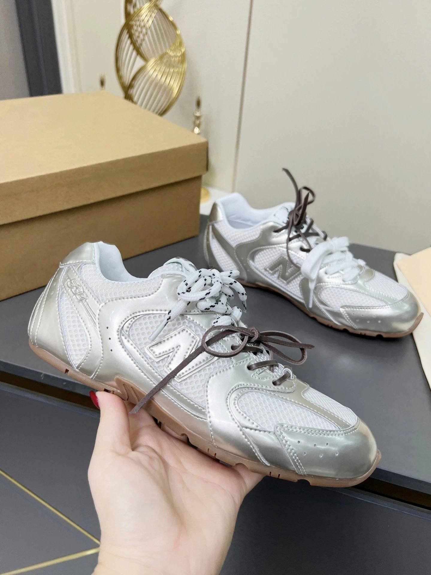 New Balance Sneakers 530 mesh — Shallow Gun/White Net