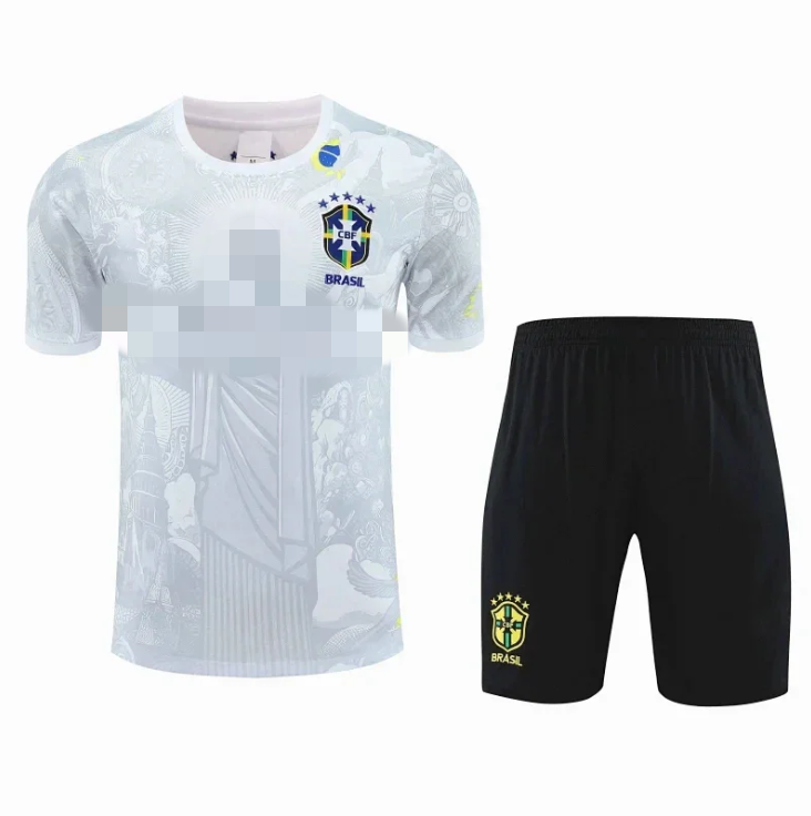 Sports Set - Round Neck Short Sleeve T-Shirt and Shorts Casual Player Edition Jersey (Customized: Please specify name and number, no returns/exchanges)