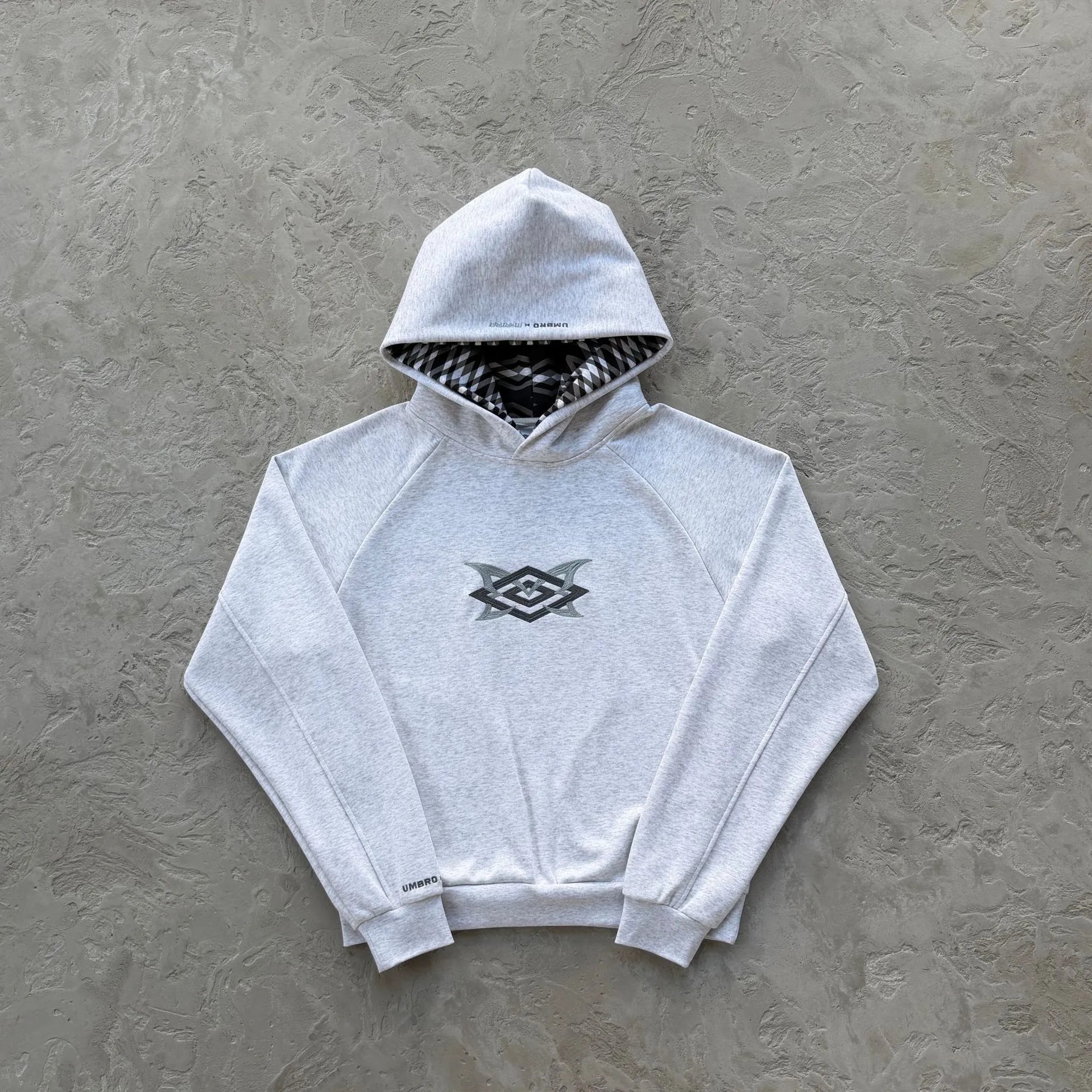 MUTA Jackets Hooded zip-up shell jacket with multiple zip pockets — Warm-up hoodie gray
