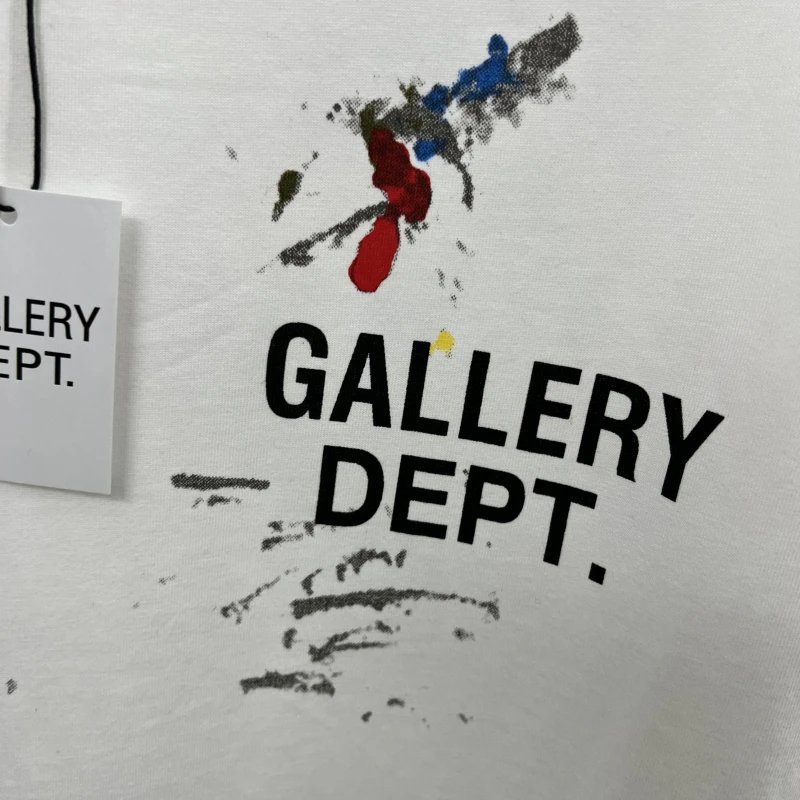 Gallery Dept Paint Splatter T-Shirt White - 4