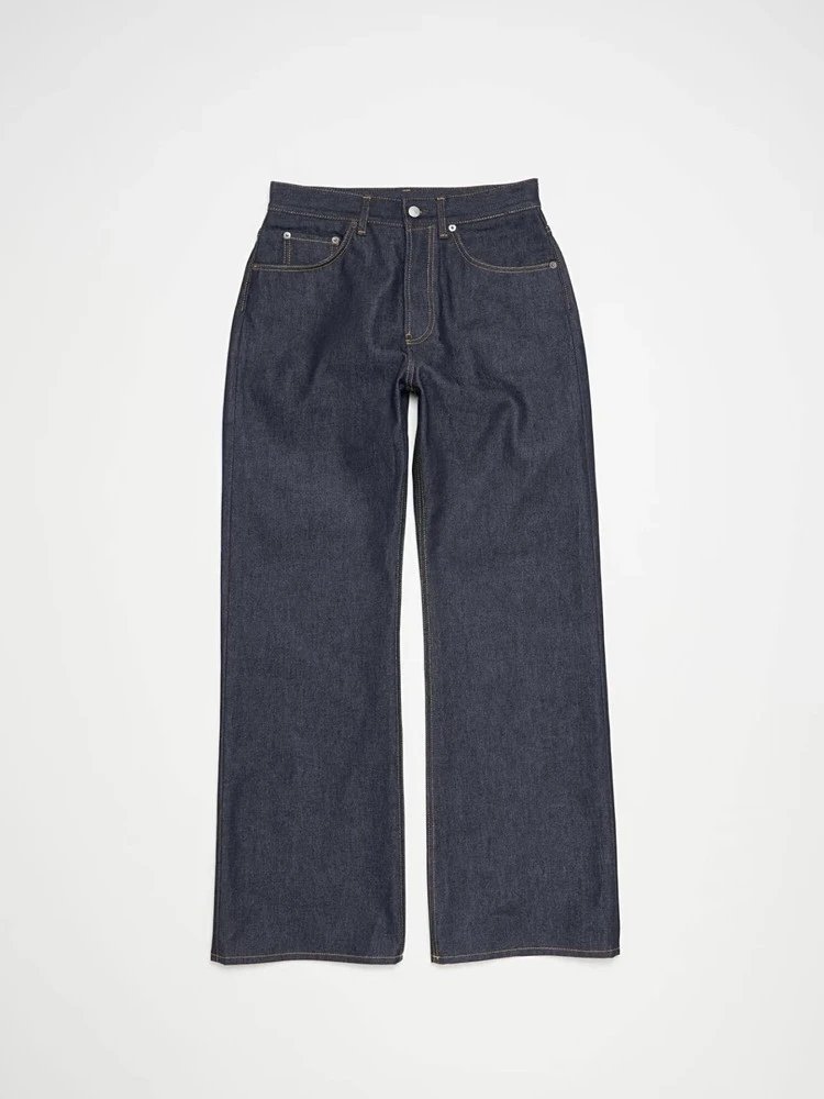 2021M Original Denim AC Style Loose Straight Leg Bootcut Retro Jeans A-Line Wide Leg Casual Versatile