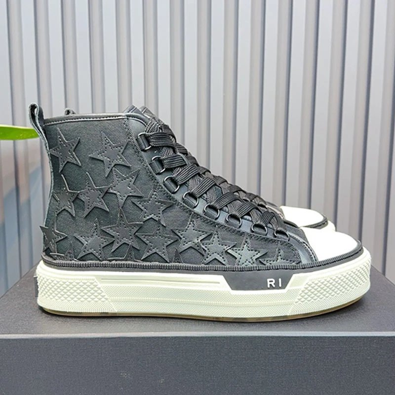 AMIRI Sneakers High-Top Canvas with Textured Rubber Sole — Color 10