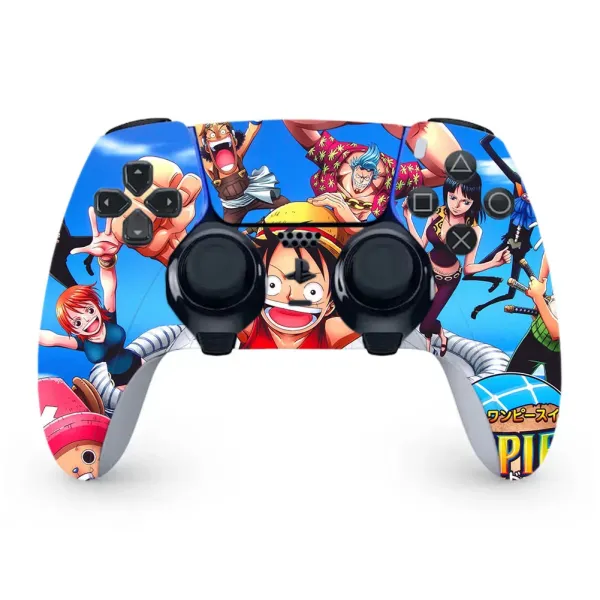 Design One Piece x PlayStation DualSense Controller Multicolor Gaming Controller Electronics - 1