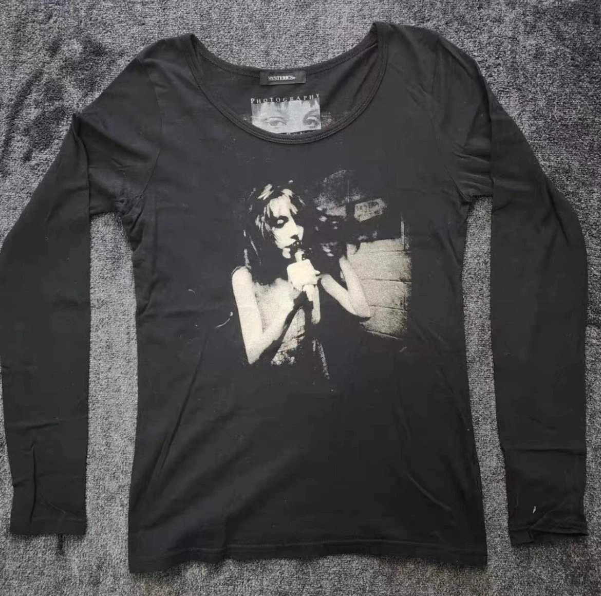 [Melancholy Must-Have] In Stock Clueless About Fashion Independent HYSTERIC Style Band Rock Vintage Long Sleeve T-Shirt