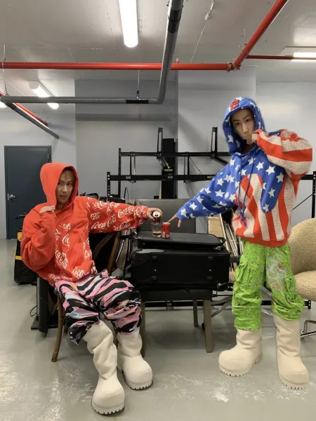 Design American Flag Print Cropped Hoodie Multicolor - 6