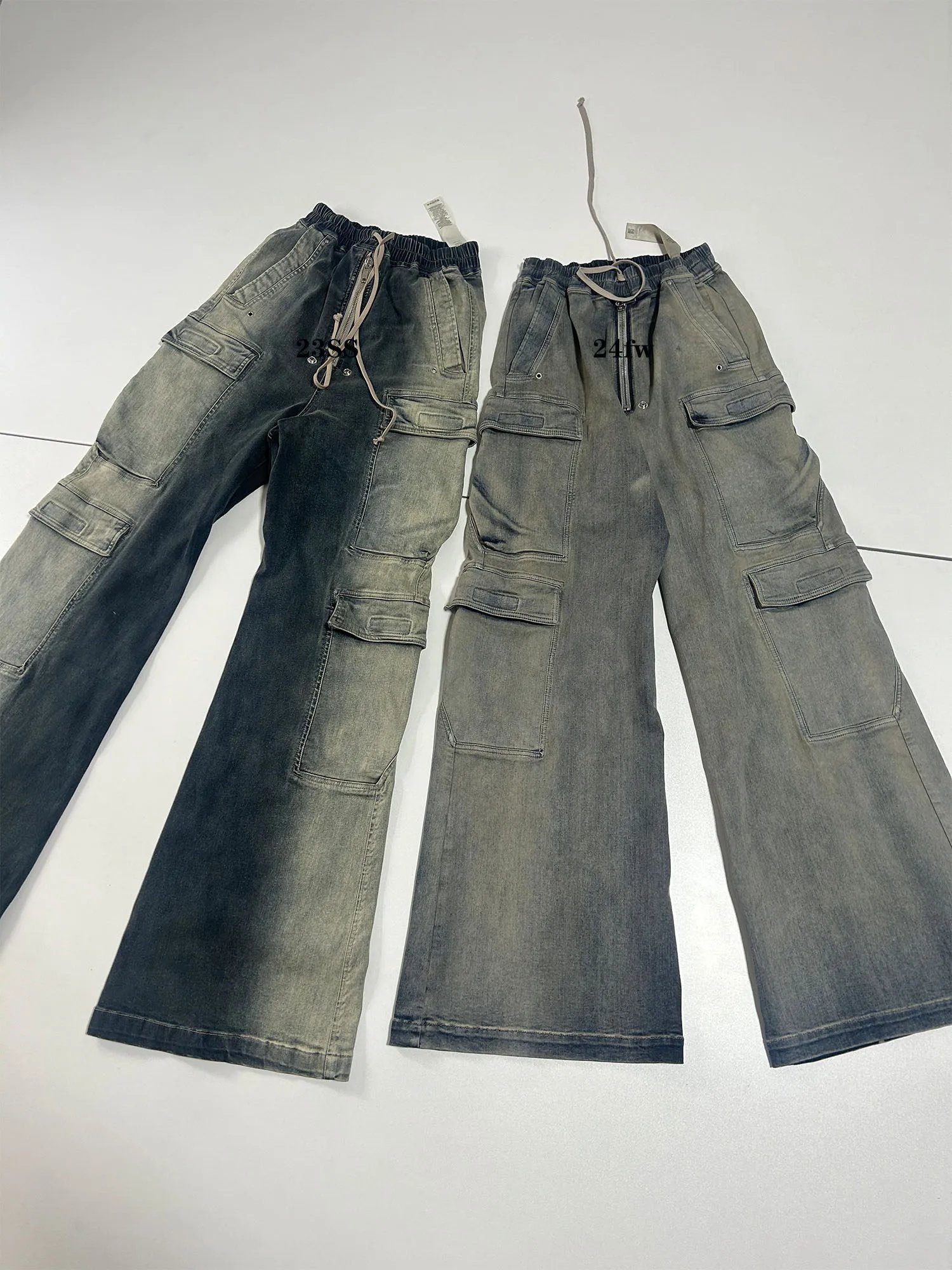Rick Owens DRKSHDW Cargo Jeans Gray - 11