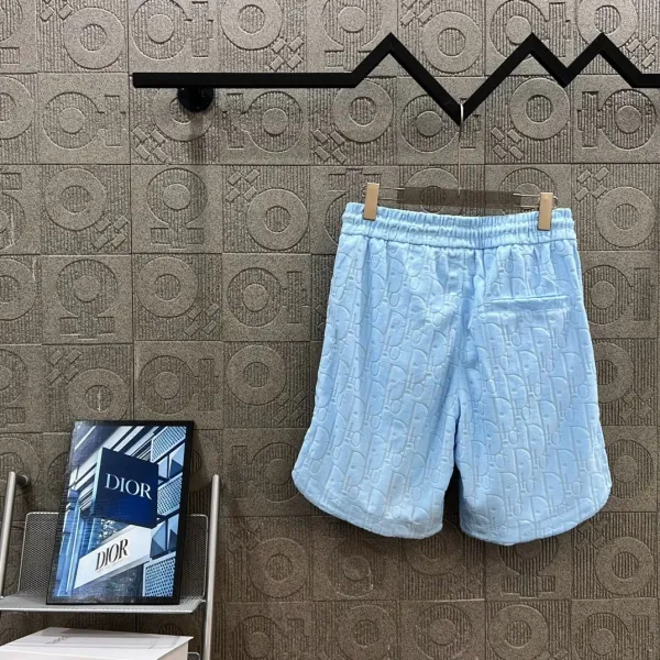 Dior Oblique Jacquard Shorts Light Blue - 1