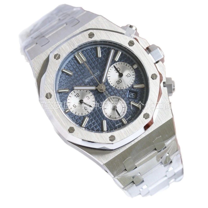 Audemars Piguet Royal Oak Chronograph Black Dial Steel Watch Watches - 6