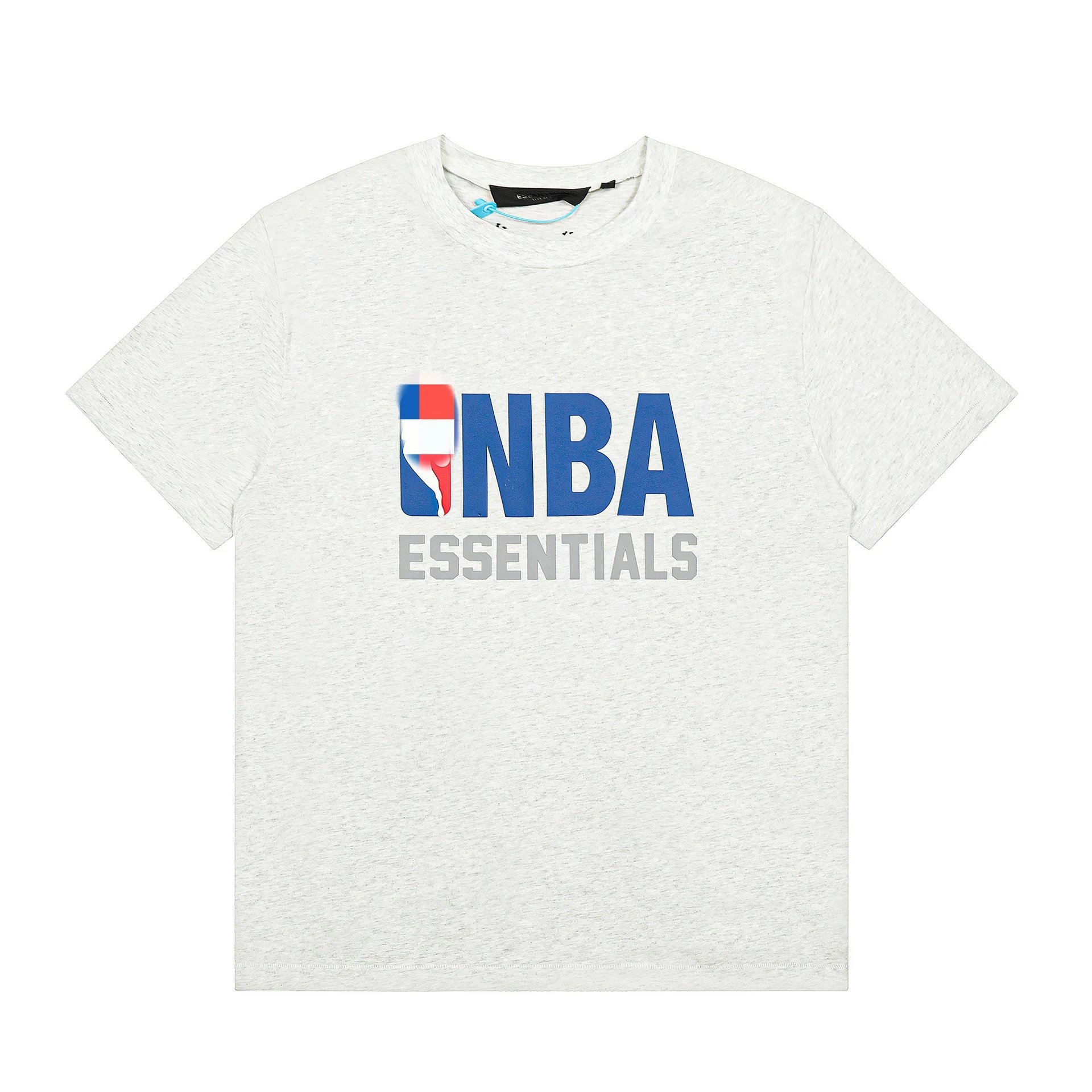 837 White Gray Short Sleeve