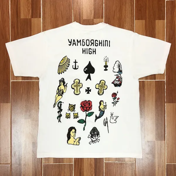 Design UamboYaghini High Multicolor Graphic T-Shirt - 2