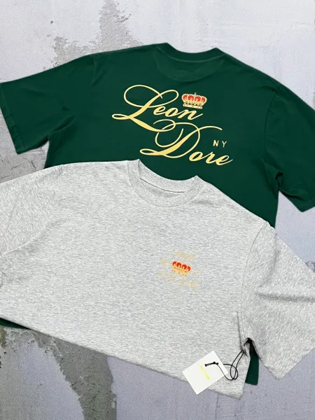 Aimé Leon Dore Apple Logo T-Shirt Navy - 5