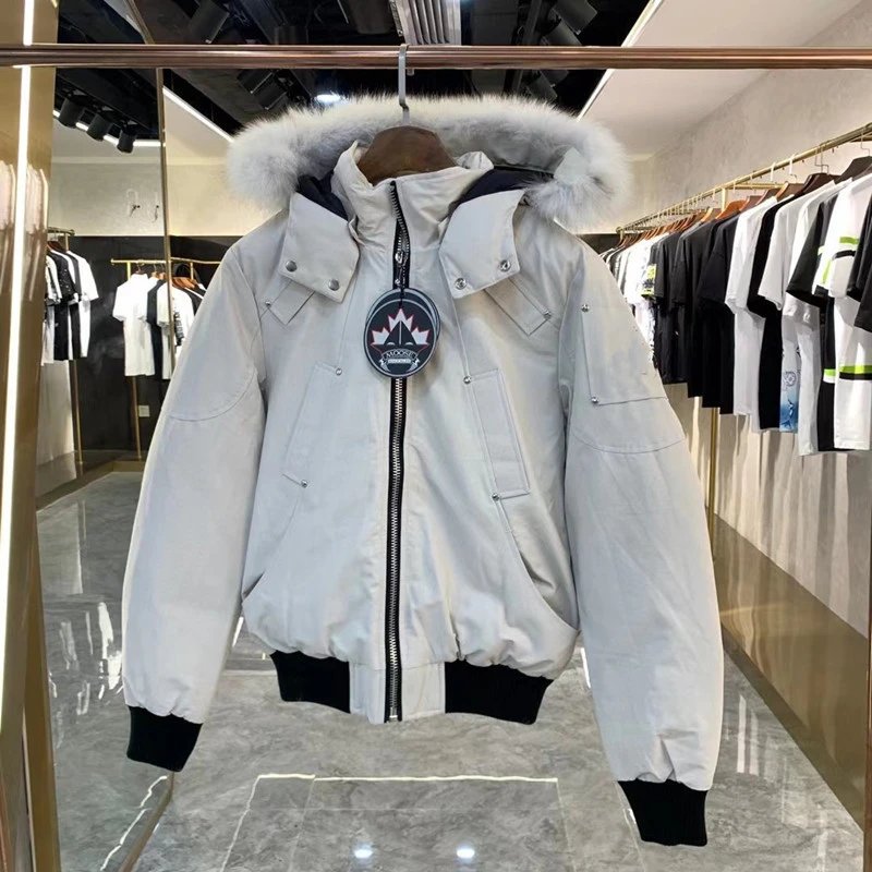 Moncler Genius Parka Olive Green Fur-Trimmed Hooded Down Jacket - 4