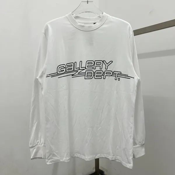 Gallery Dept Gallery Dept Logo Long Sleeve T-Shirt Gray - 2