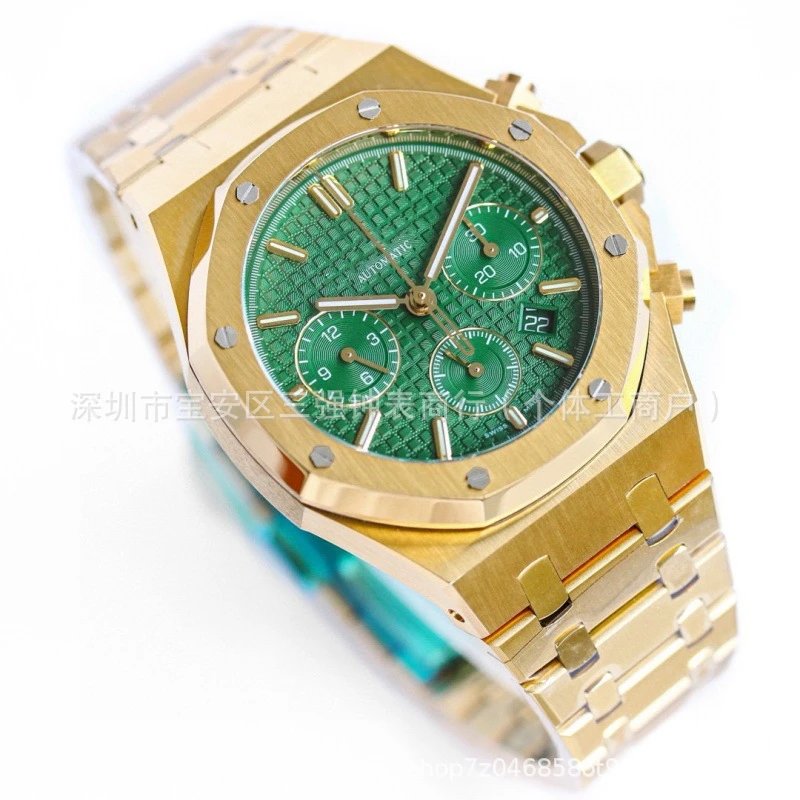Audemars Piguet Royal Oak Chronograph Black Dial Steel Watch Watches - 4