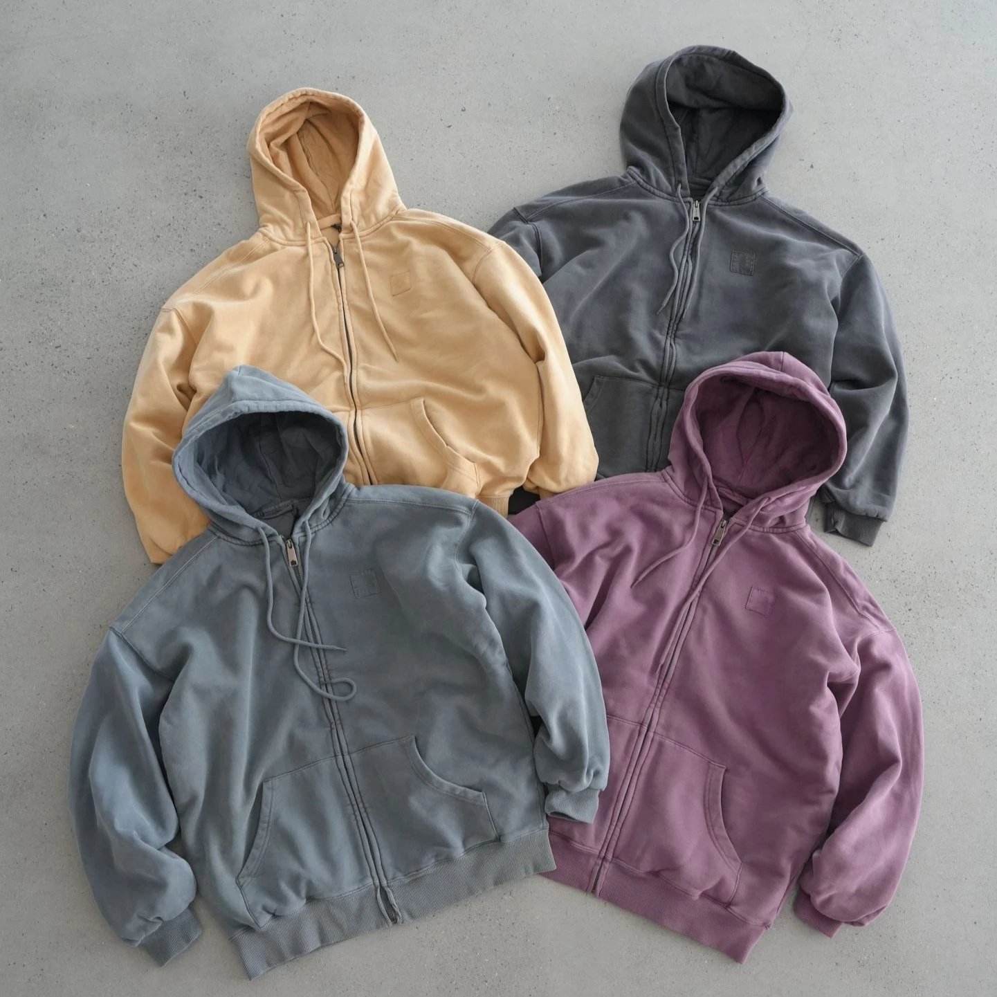 Design Zip-Up Hoodie Charcoal Gray Hoodie - 3