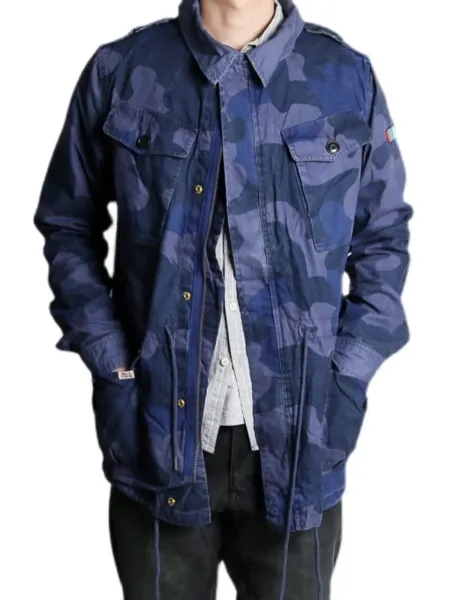 C.P. Company M-51 Field Jacket Blue Camo Outerwear - 3