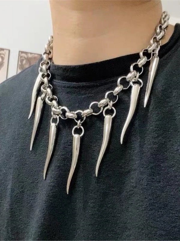 Metal Tooth Necklace