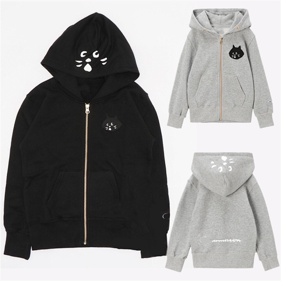 Japanese 25 Surprise Cat Collaboration: Fall New Arrival, Hooded Versatile Terry Coat for Men and Women