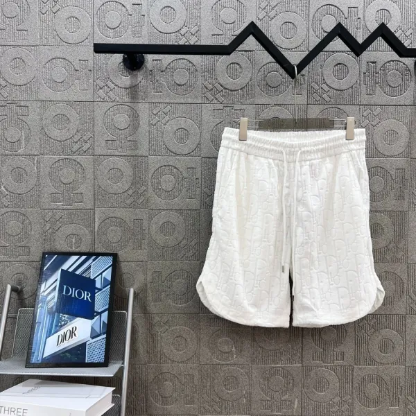 Dior Oblique Velvet Shorts Black - 4