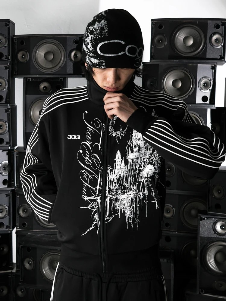 Pccvision Printed Sports Zipper Jacket