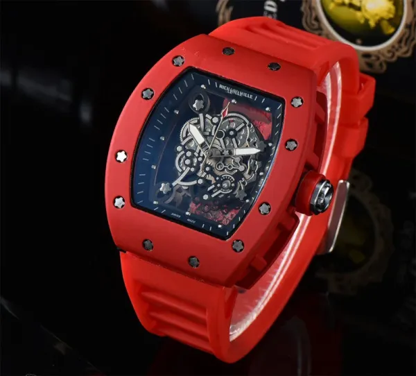 Richard Mille RM 055 Blue Ceramic Skeleton Watch Mechanical Watch - 9