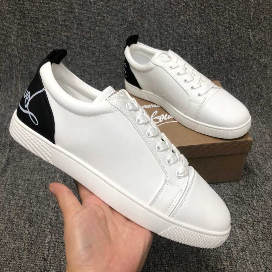 Christian Louboutin Louis Junior Velvet Black Sneakers - 2