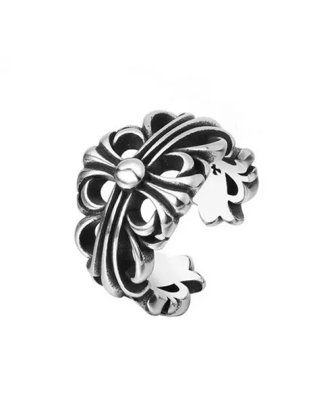 Design Floral Filigree Ring Silver Tone Jewelry - 6