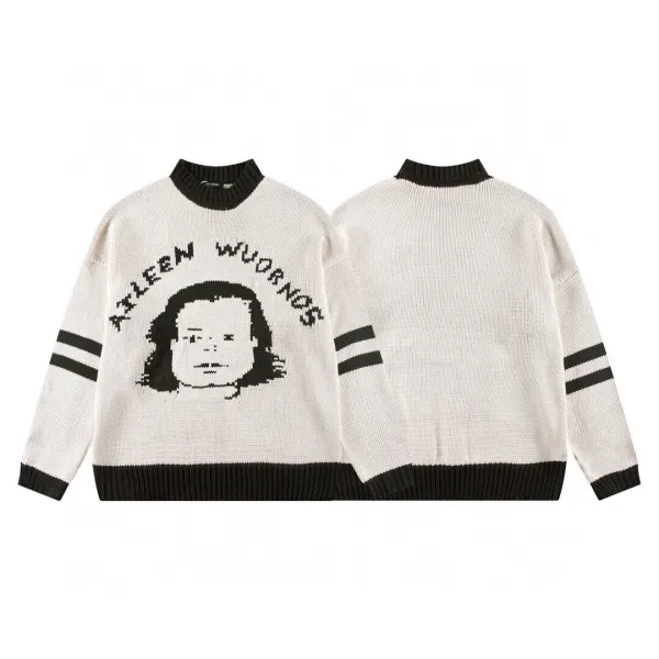 Design Aileen Wuornos Knit Sweater White / Black - 1