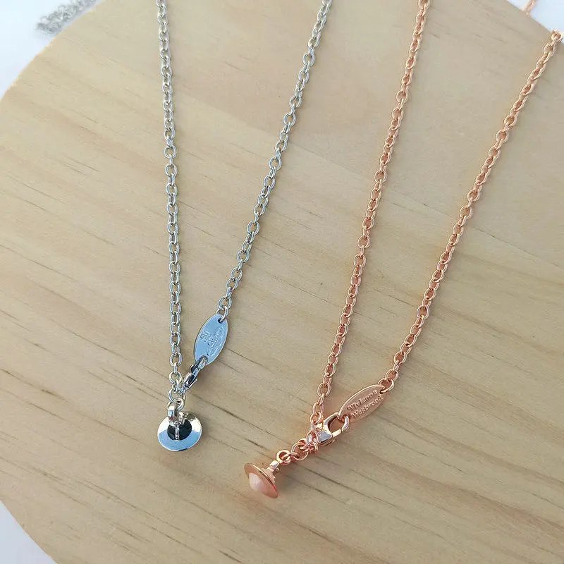 Design Skeleton Pendant Necklace Rose Gold Jewelry - 13
