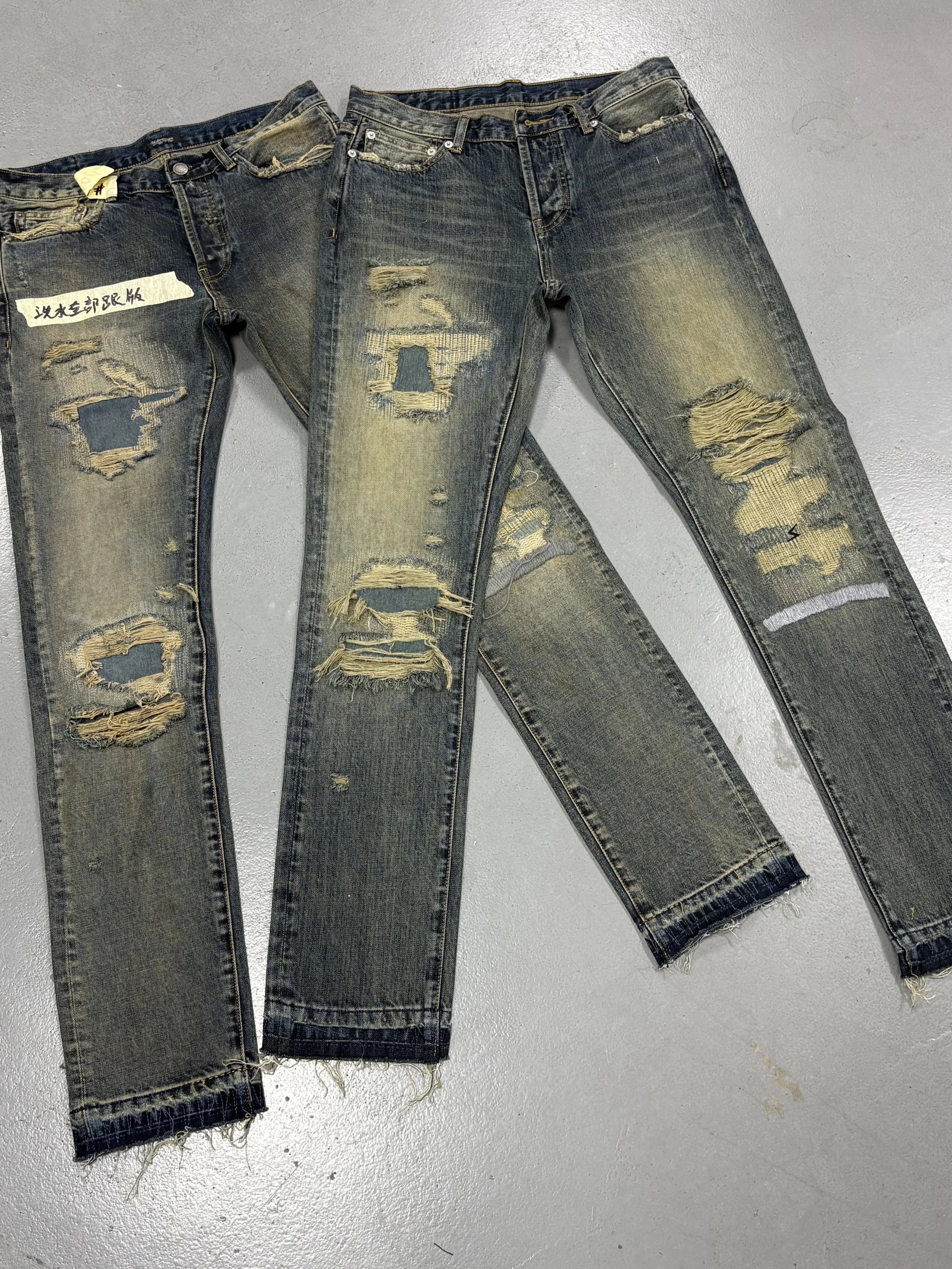 no F U C slim old archive l0go denim-010-tri