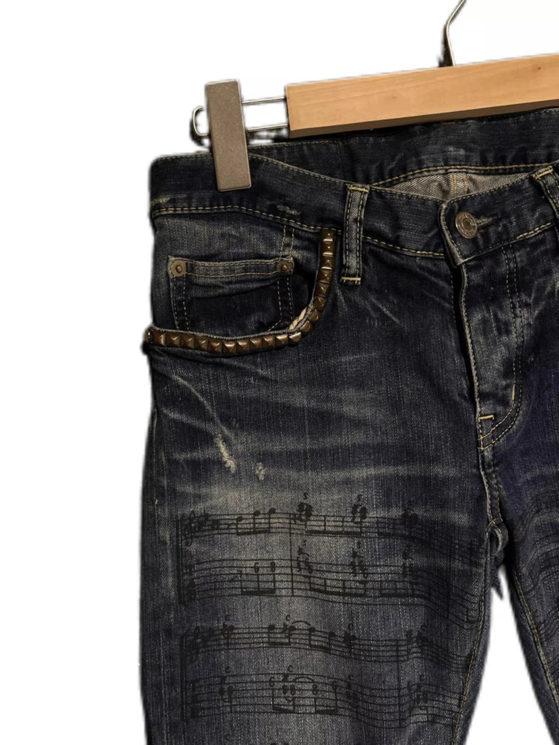 [Ultra Slim Fit] BDSS Original Hyg Skinny Jeans Style Music Note Denim Pants