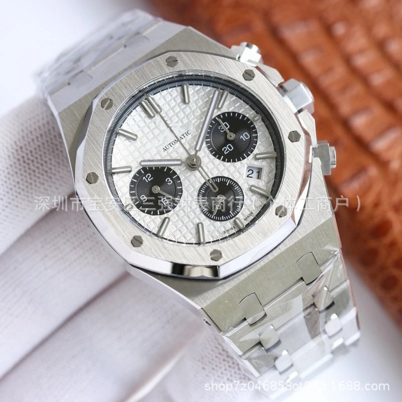 Audemars Piguet Royal Oak Chronograph Black Dial Steel Watch Watches - 3