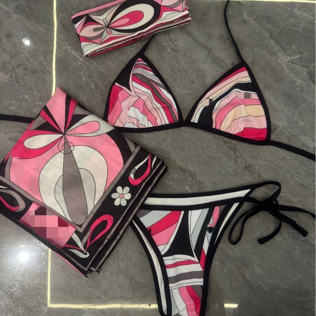 2026 PUCCI Striped bikini scarf swimwear sarong: seller detail photo 1