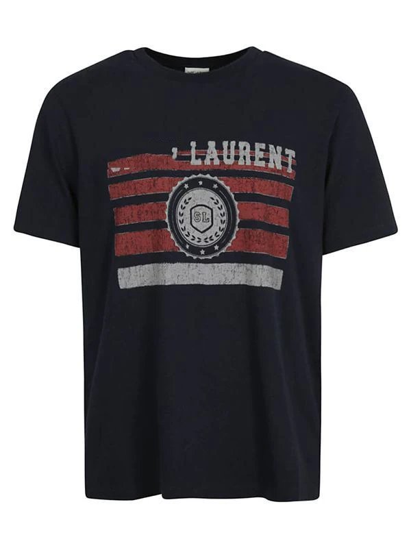black short-sleeved shirt