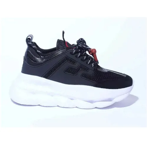 Versace Chain Reaction Black Chunky Sneakers - 4