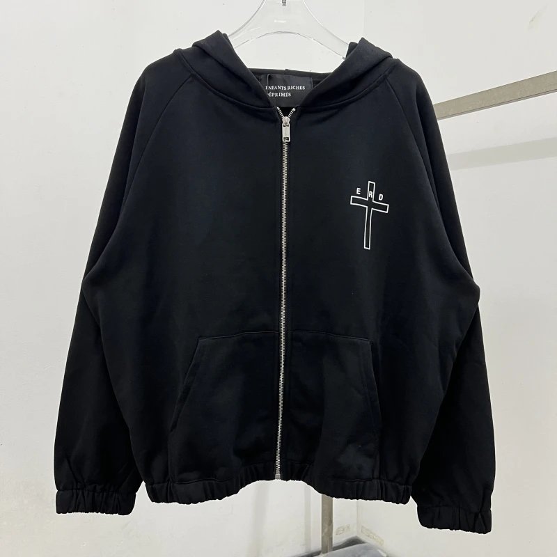 Design Yes I Do Believe In God Zip-Up Hoodie Black - 2