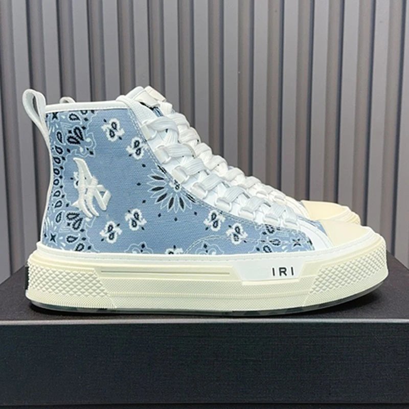 AMIRI Sneakers High-Top Canvas with Textured Rubber Sole — Color 8