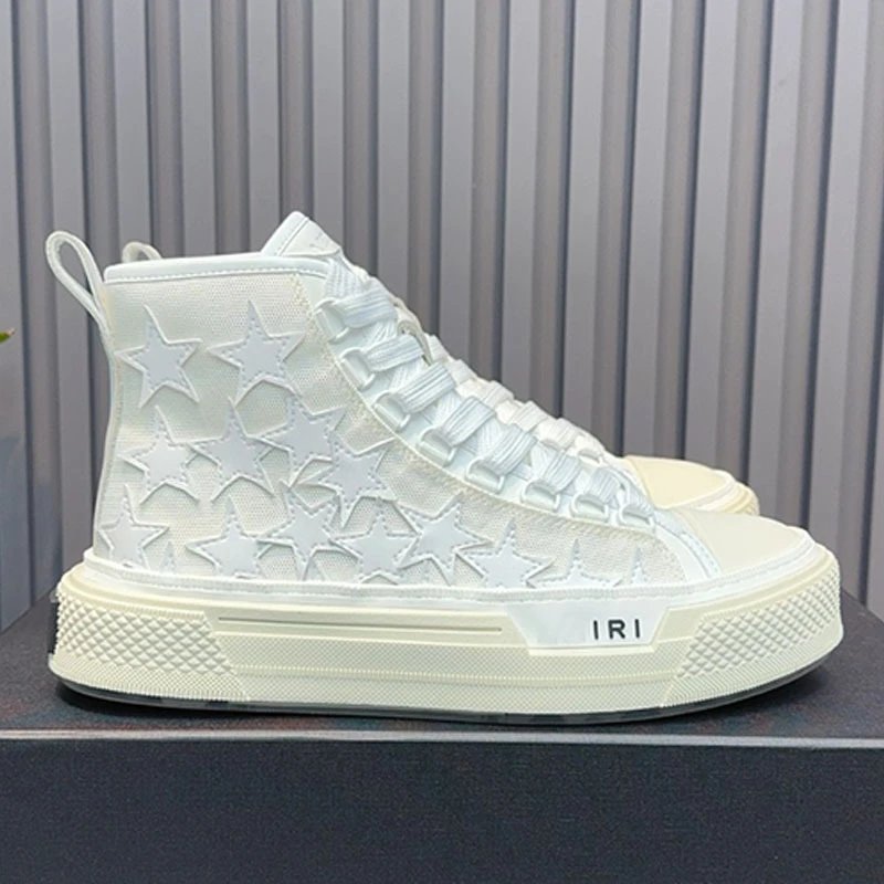 AMIRI Sneakers High-Top Canvas with Textured Rubber Sole — Color 16